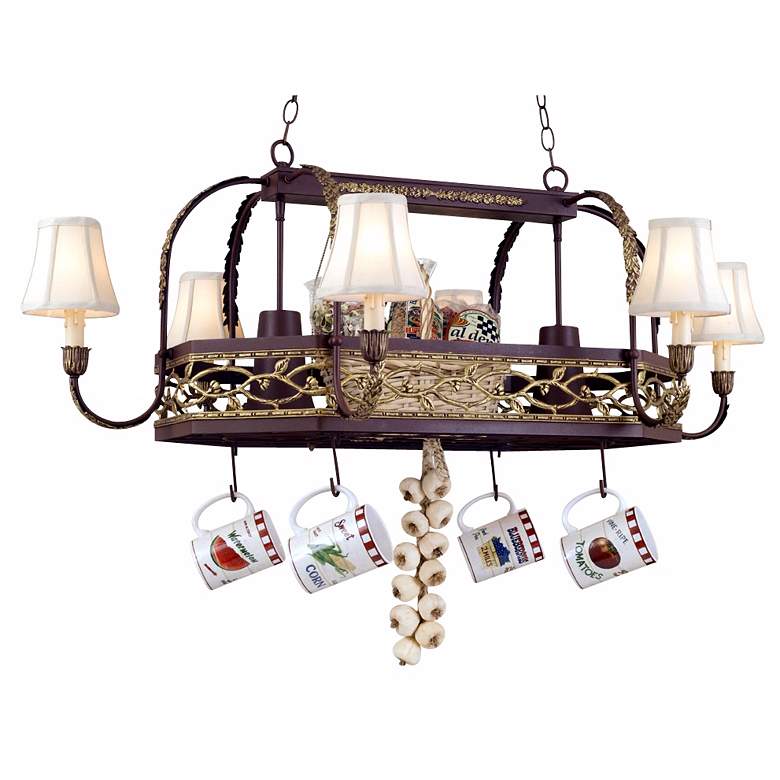 Image 1 Napa Collection Pot Rack Chandelier