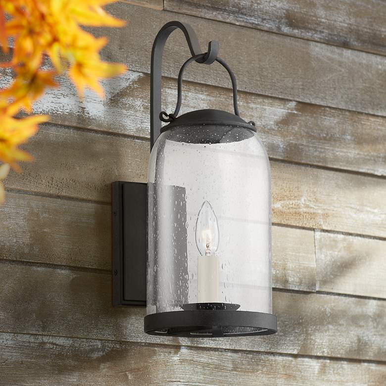 Image 1 Napa County 17 1/2" High French Iron Outdoor Wall Light