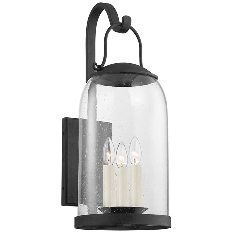Image 1 Napa County 23 3/4"H French Iron 3-Light Outdoor Wall Light