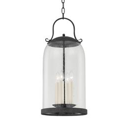 Napa County 26 3/4&quot; High French Iron Outdoor Hanging Light