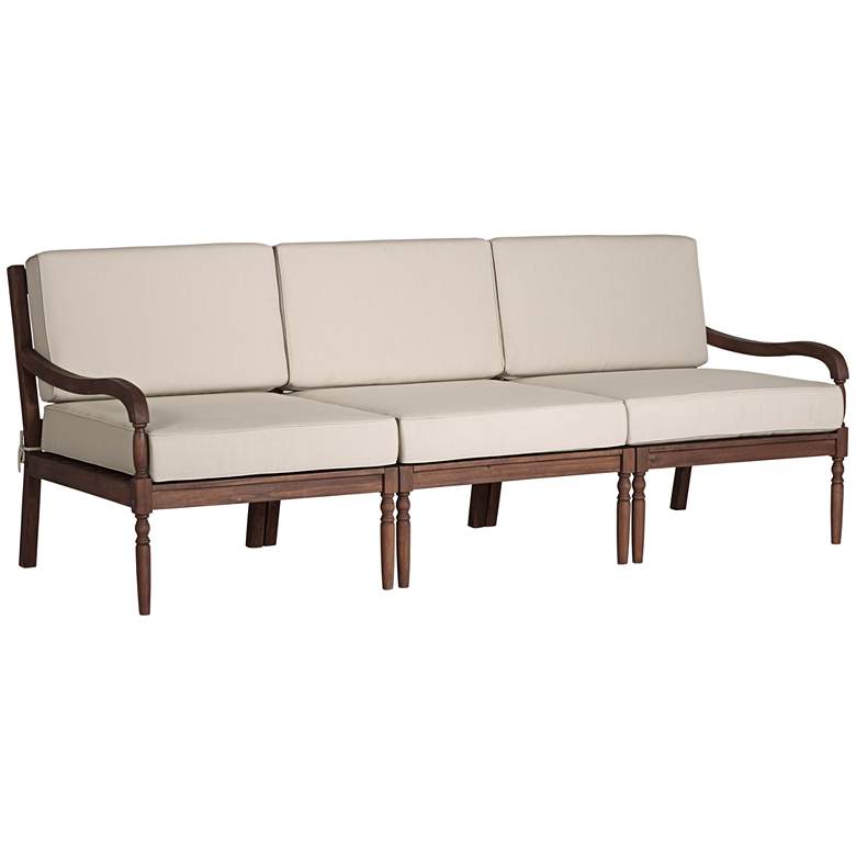 Image 2 Napa Natural Dark Oil Acacia Modular 3-Seater