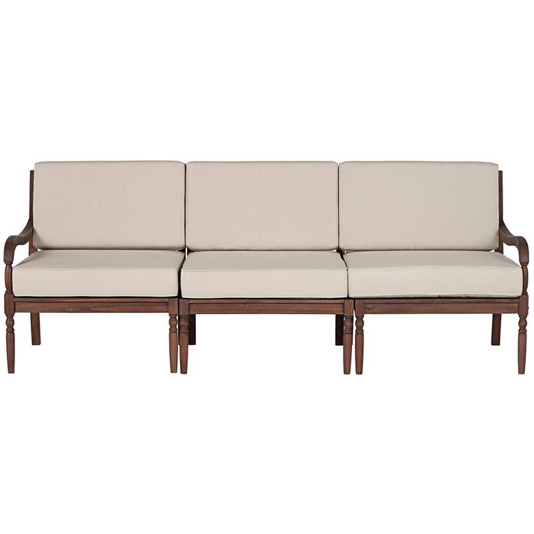 Image 5 Napa Natural Dark Oil Acacia Modular 3-Seater more views