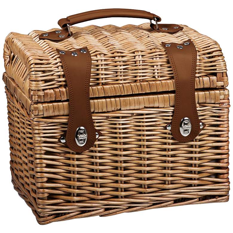 Image 1 Napa Natural Willow Picnic Basket