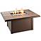 Napa Valley 48" Wide Drop-In Tile Outdoor Firepit Table