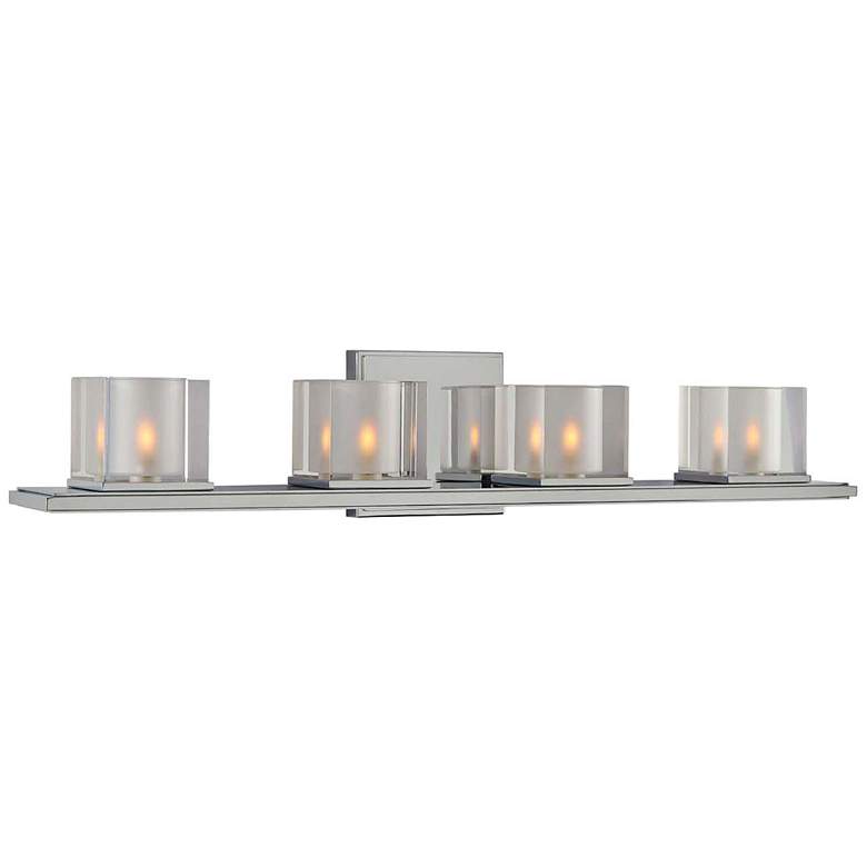 Image 1 Naples 26 1/2" Wide Chrome 4-Light Bath Light