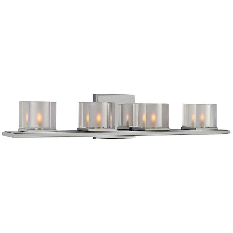 Image 1 Naples 26 1/2 inch Wide Chrome 4-Light Bath Light