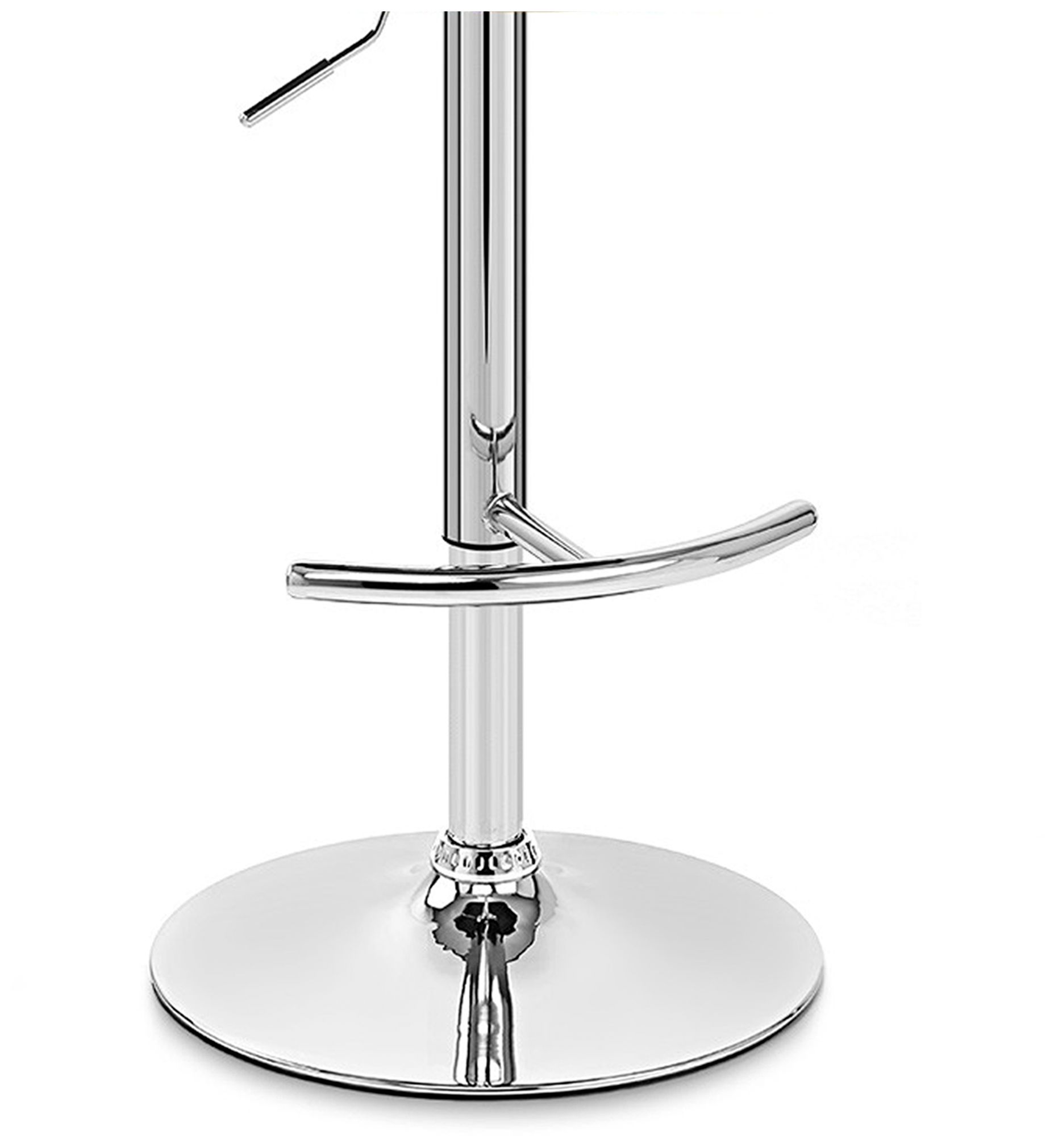 Image 7 Naples Adjustable Swivel Barstool in Black Faux Leather and Chrome Finish more views