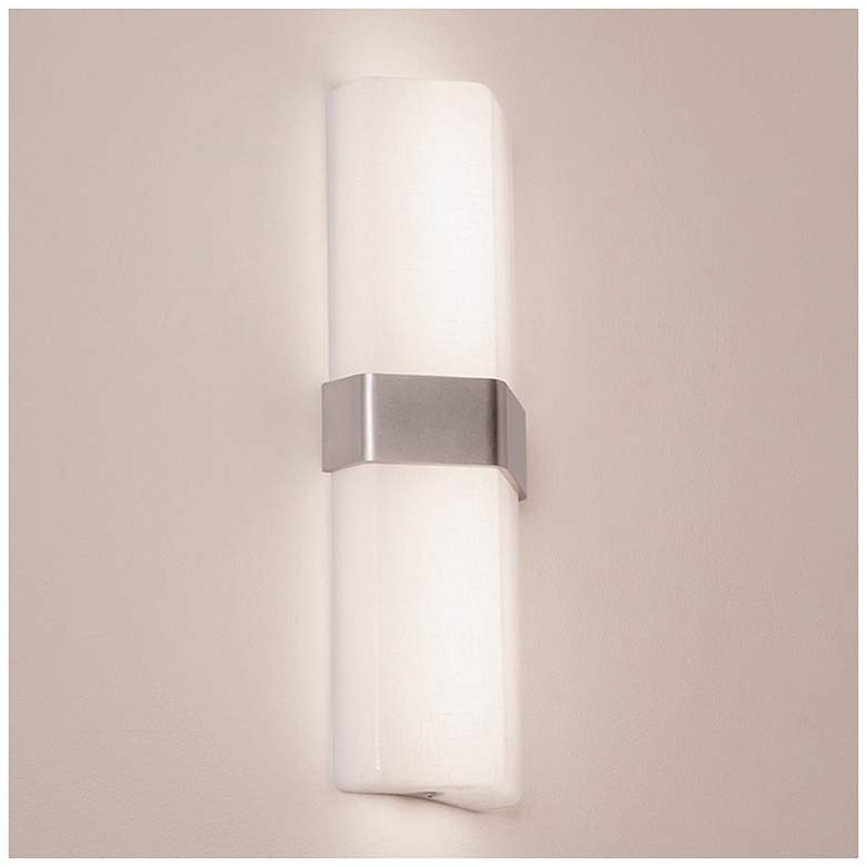 Image 7 Naples LED Wall Sconce - Satin Nickel more views