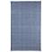 Naples Solid Flatweave Blue Area Rug 0751F 10' x 14'