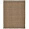 Naples Solid Flatweave Brown Area Rug 0751F 10' x 14'
