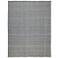 Naples Solid Flatweave Gray Area Rug 0751F 8' x 10'
