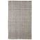 Naples Solid Flatweave Ivory Area Rug 0751F 8' x 10'