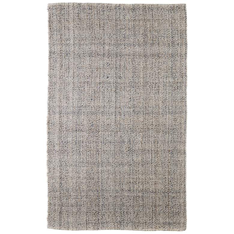 Image 1 Naples Transitional Solid Flatweave Ivory Area Rug 0751F
