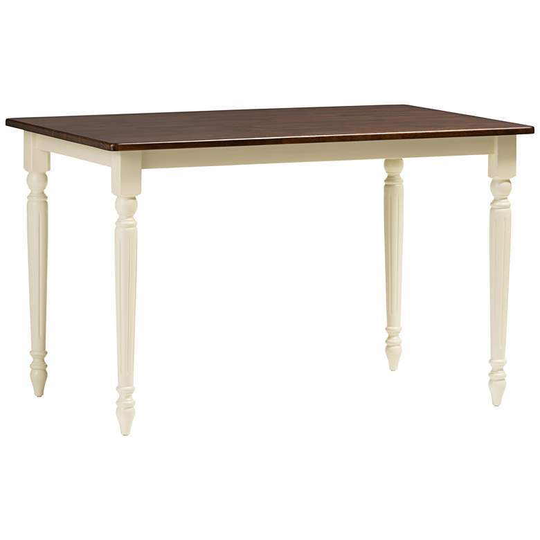 Image 2 Napoleon 46 3/4 inch Wide Cherry and Buttermilk Dining Table