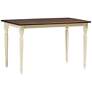 Napoleon 46 3/4" Wide Cherry and Buttermilk Dining Table