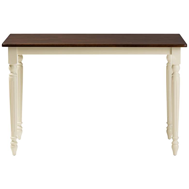 Image 3 Napoleon 46 3/4" Wide Cherry and Buttermilk Dining Table more views