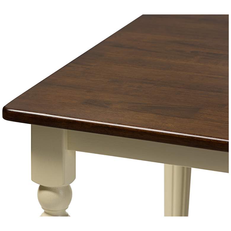 Image 6 Napoleon 46 3/4" Wide Cherry and Buttermilk Dining Table more views
