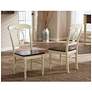 Napoleon Cherry and Buttermilk Wood Dining Chairs - Set of 2