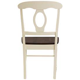 Image5 of Napoleon Cherry and Buttermilk Wood Dining Chairs - Set of 2 more views