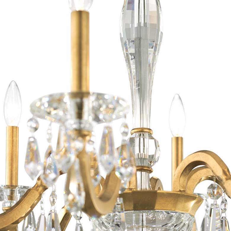 Image 3 Napoli 24.6"H x 28.1"W 6-Lt Crystal Chandelier in Hrlm Gold more views