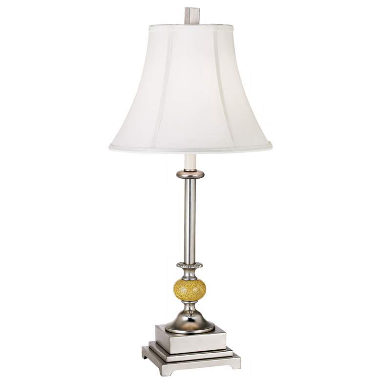 Image 1 Naponset Brushed Nickel Crackle Table Lamp