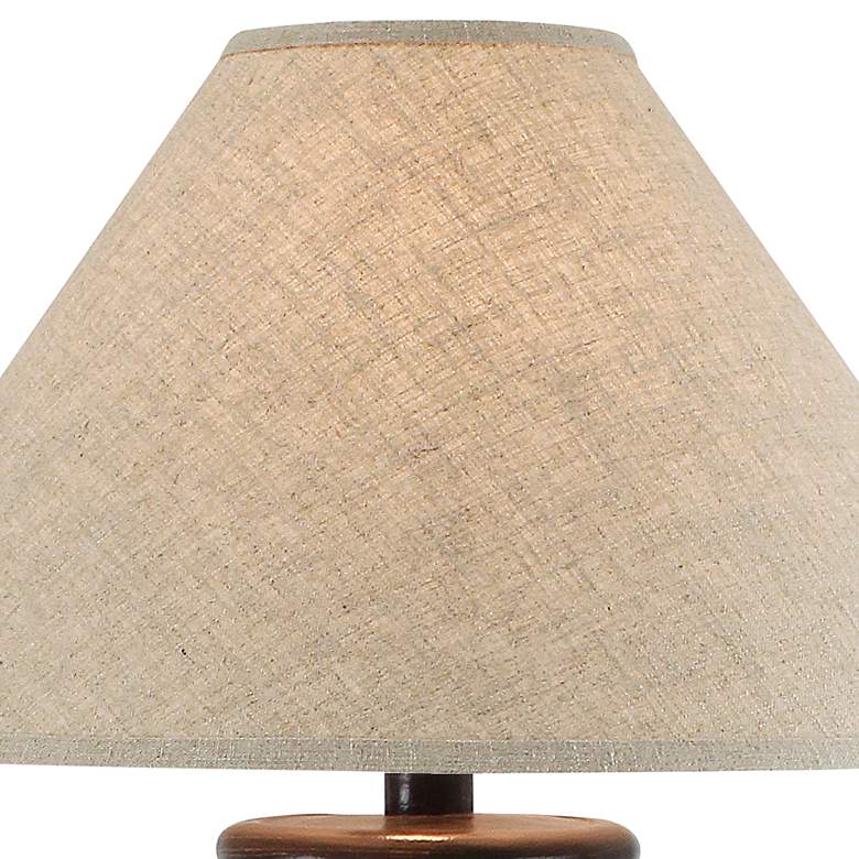 Image 2 Narandan Orange and Black LED Southwest Table Lamp more views