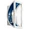 Narelle 13 1/2"H White and Blue 2-Light Outdoor Wall Light