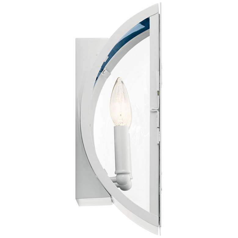 Narelle 13 1/2 inchH White and Blue 2-Light Outdoor Wall Light more views