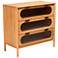 Naresh 31 1/2" Wide Natural Brown 3-Drawer Storage Cabinet