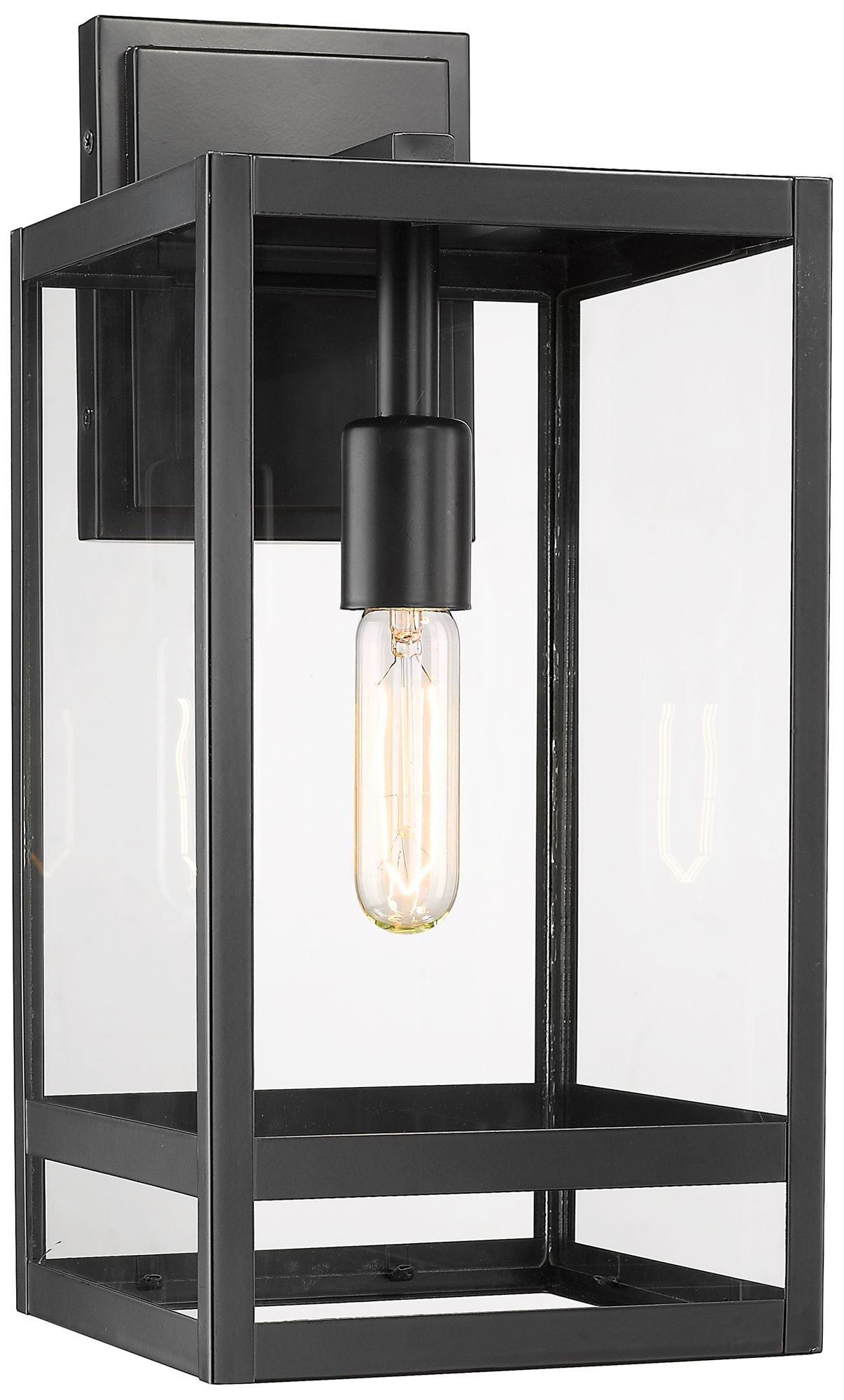 Nari by Z-Lite Black 7.5 inch 1 Light Outdoor Wall Sconce