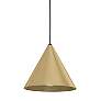 Narices Structured Black Linear Pendant in scene
