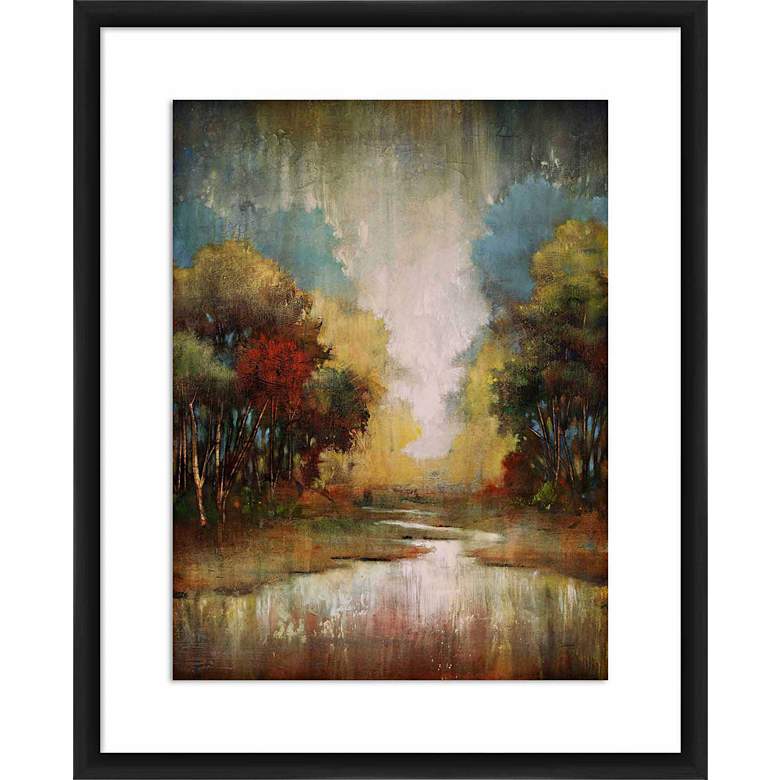 Image 1 Narrow Valley I 21 1/2 inch High Matted Framed Wall Art