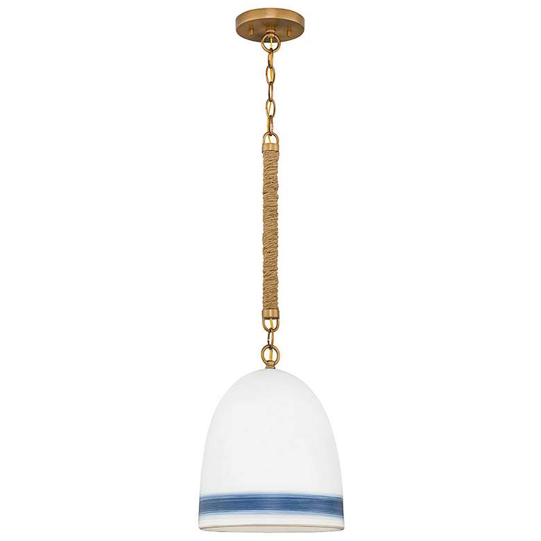Image 1 Nash 10" Wide Brass Mini Pendant by Hinkley Lighting