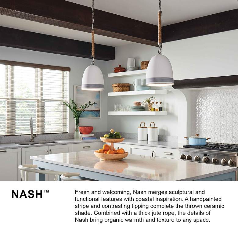 Image 7 Nash 10" Wide Brass Mini Pendant by Hinkley Lighting more views