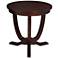 Nash 24" Wide Mahogany Round Accent Table