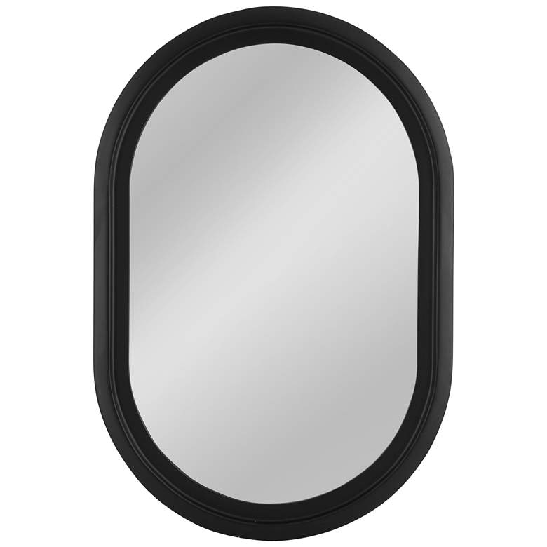 Image 1 Nash 30" x 44" Matte Black Wall Mirror