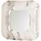 Nash 31 1/2" Square Hammered Iron Contemporary Wall Mirror