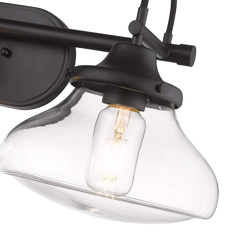 Image 4 Nash 32" Wide Matte Black 3-Light Bath Light more views