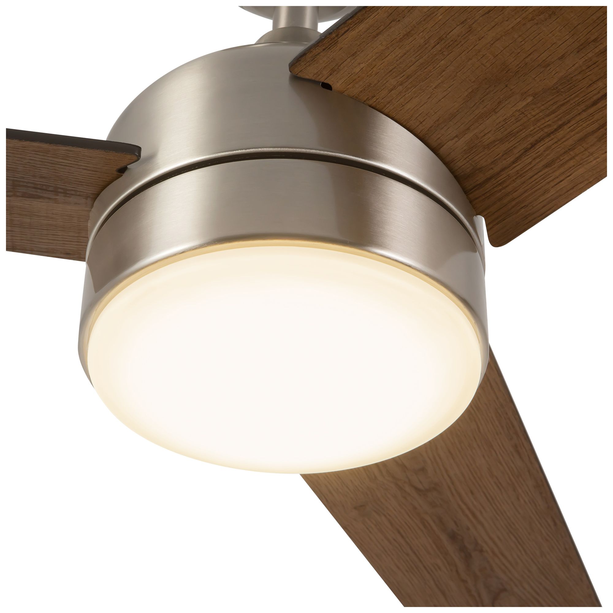 Image 4 Nash 52-in Brushed Nickel reversible bla more views