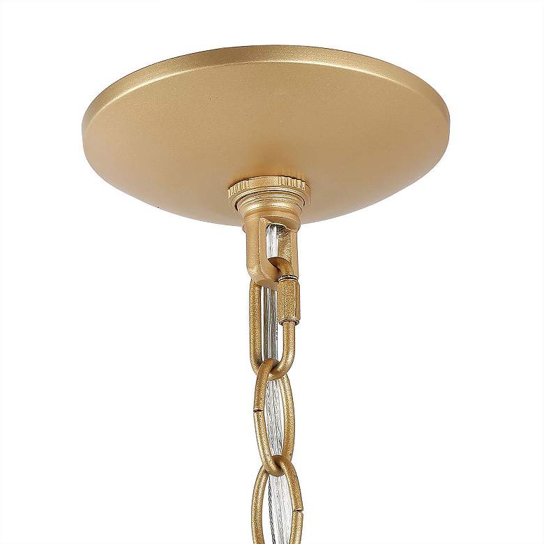 Image 4 Nash 7 1/2 inch Wide Gold Metal Mini Pendant Light more views