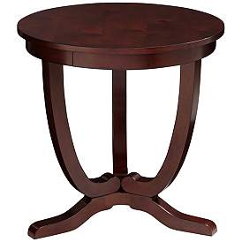 Image2 of Nash-II 24" Wide Espresso Round Accent Table