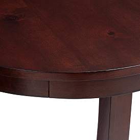 Image3 of Nash-II 24" Wide Espresso Round Accent Table more views