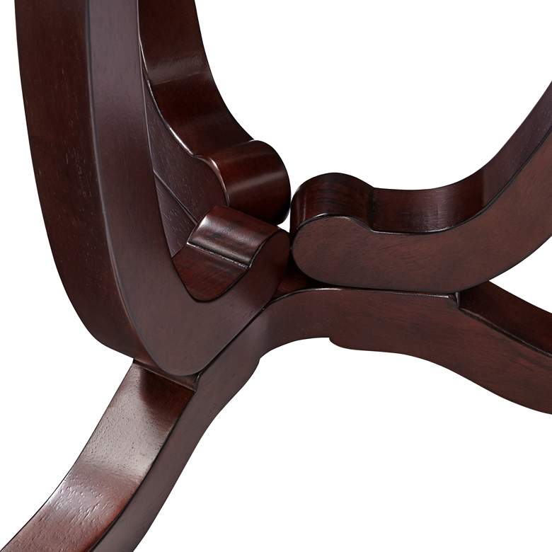 Image 4 Nash-II 24" Wide Espresso Round Accent Table more views