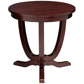 Image5 of Nash-II 24" Wide Espresso Round Accent Table more views
