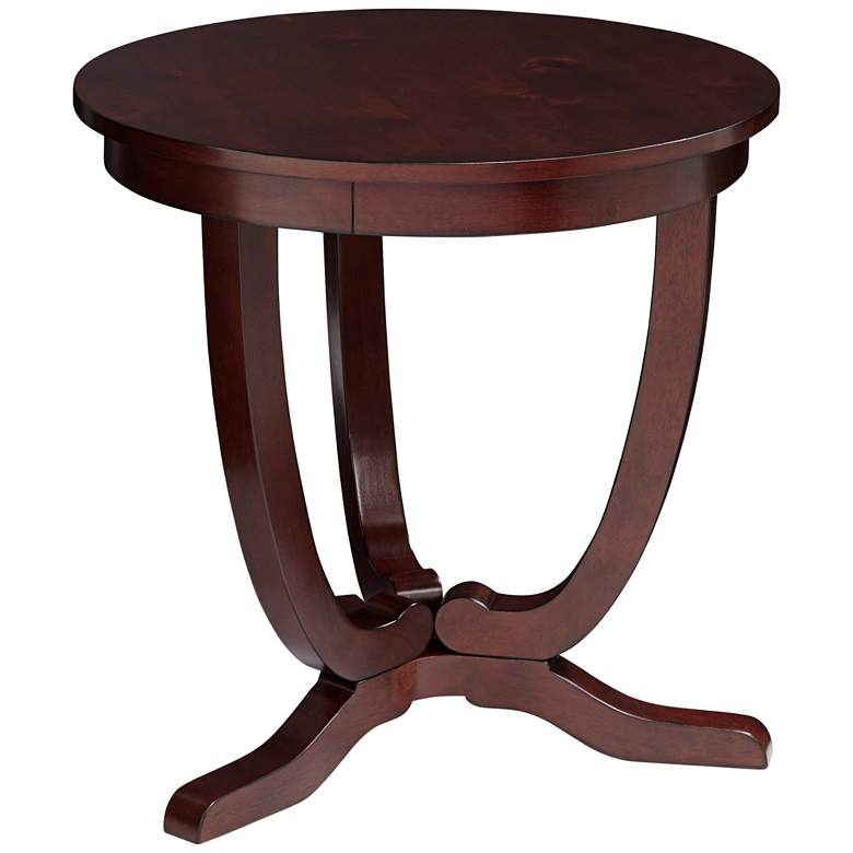 Image 6 Nash-II 24" Wide Espresso Round Accent Table more views