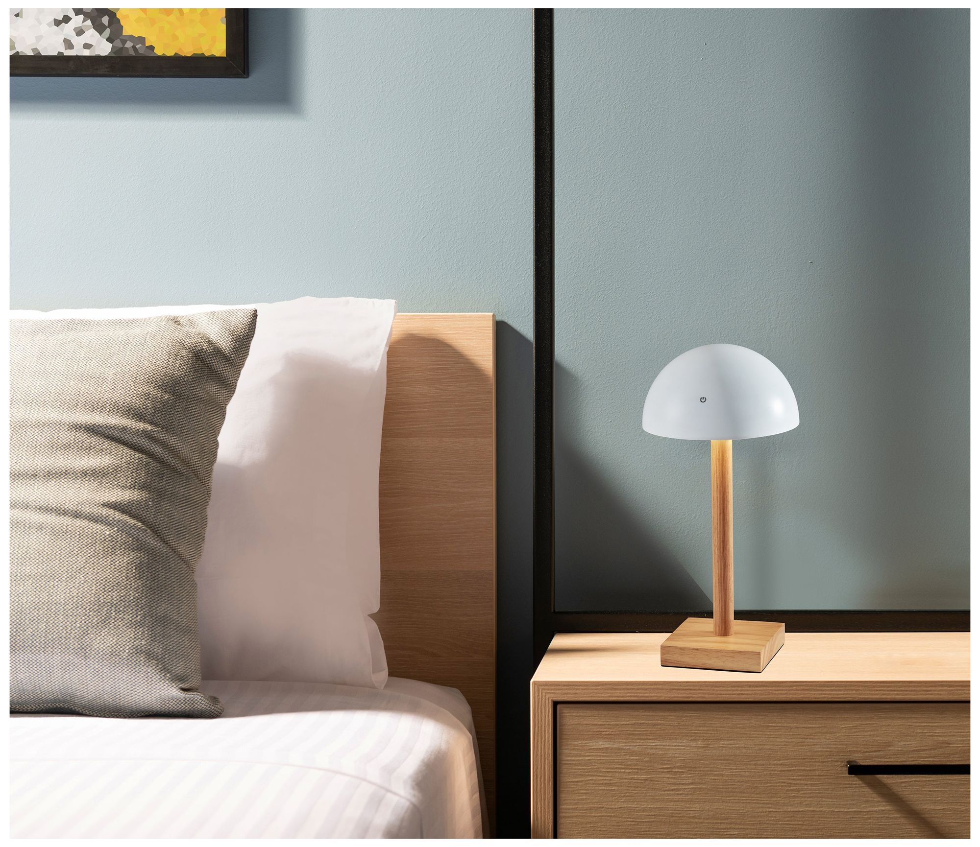 Image 6 Nash LED Cordless Table Lamp- White more views