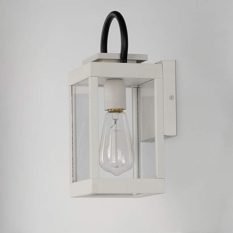 Image 3 Nassau Vivex 12 3/4" High White Outdoor Lantern Wall Light more views