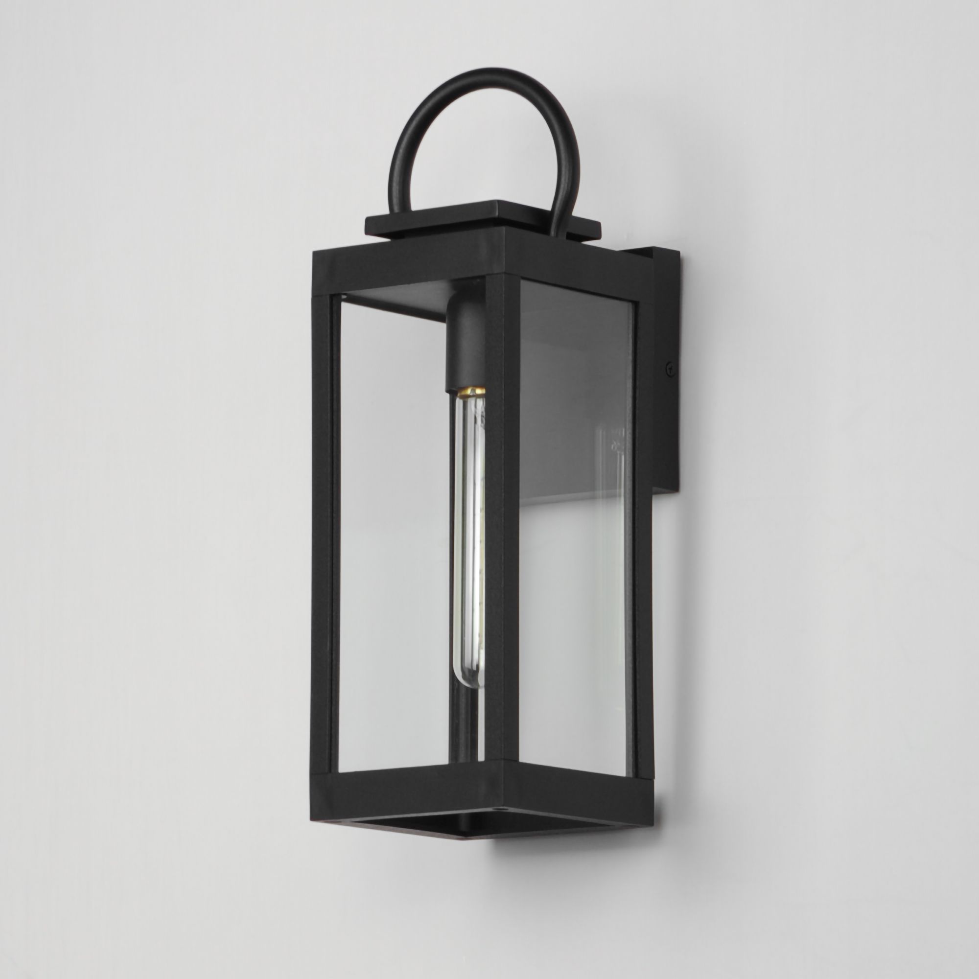 Image 2 Nassau VX 1-Light Medium Outdoor Wall Lantern - Black more views