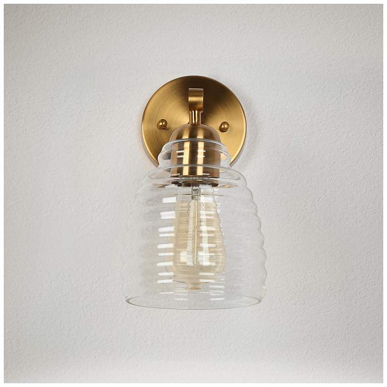 Image 2 Nasy 1-Light 5.5" Wide Gold Bath Light more views