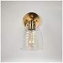 2_Nasy 1-Light 5.5" Wide  Gold Bath Light more views